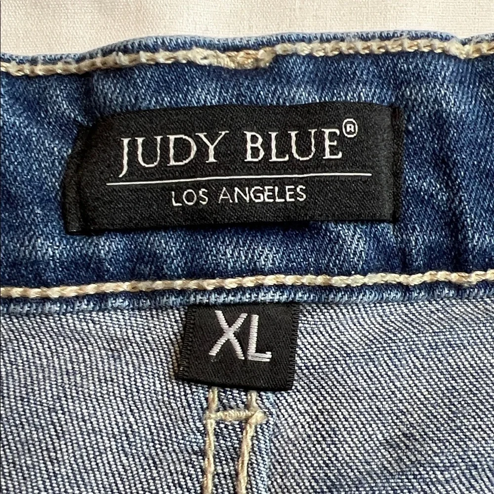 Judy Blue Distressed Frayed Stretch Denim Jeans XL
